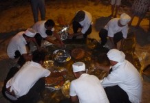 Cuisson traditionnelle dans le sable