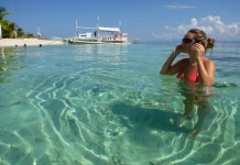 Petit rafraîchissement dans l'eau à 30°C