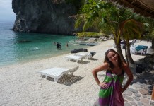 Plage en face de la chambre